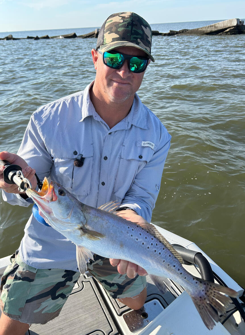 Big Trout on a Tough Bite